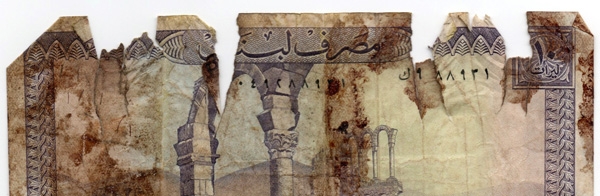 Blood-stained Lira note